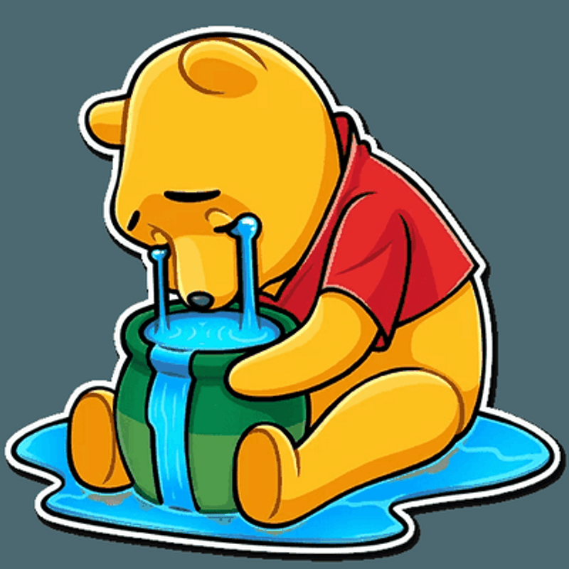 Winnie the Pooh Funny Cartoon Sticker Decal 27