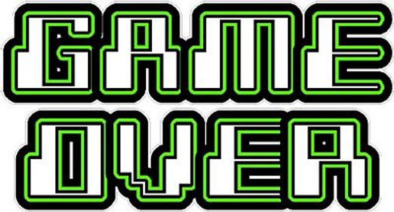 game over funny sticker