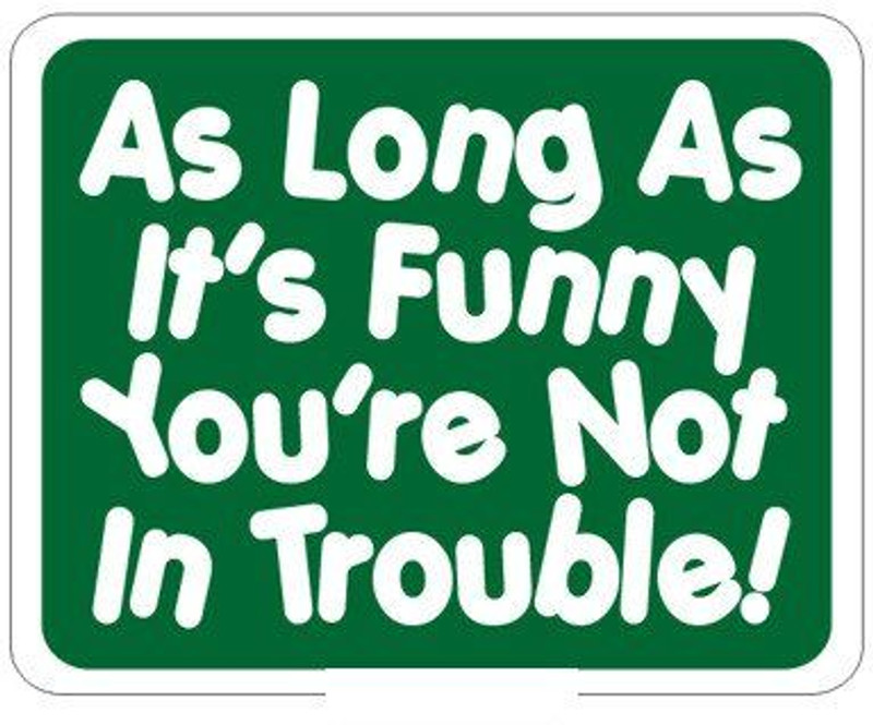 its Funny Humor Decal