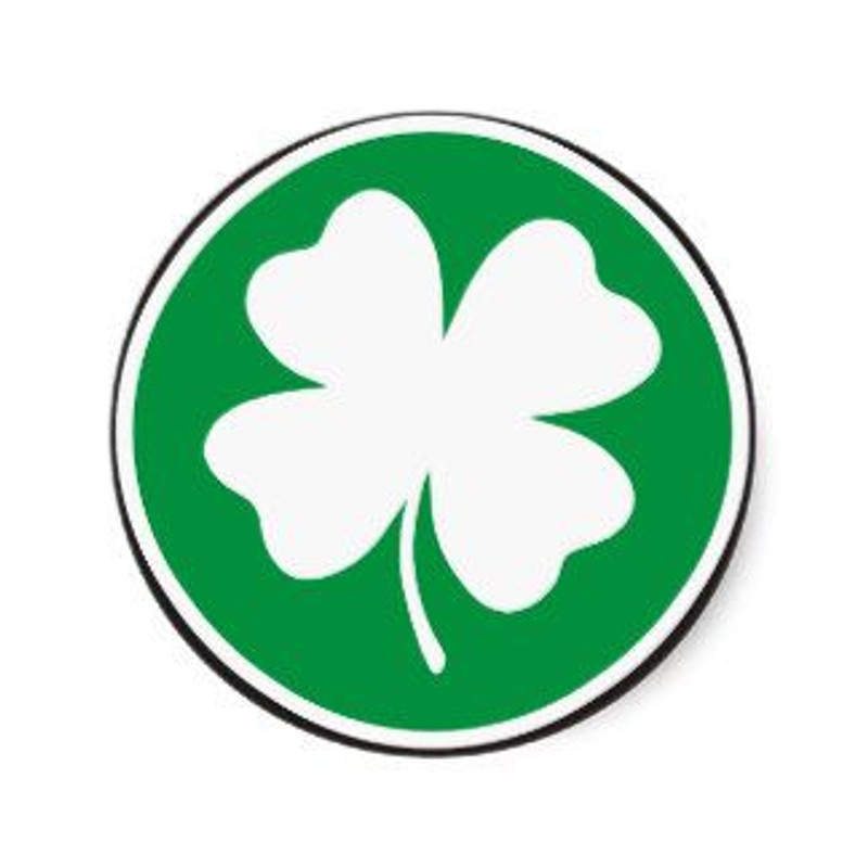 Lucky Sticker 4H Funny Vinyl Car Decal 4