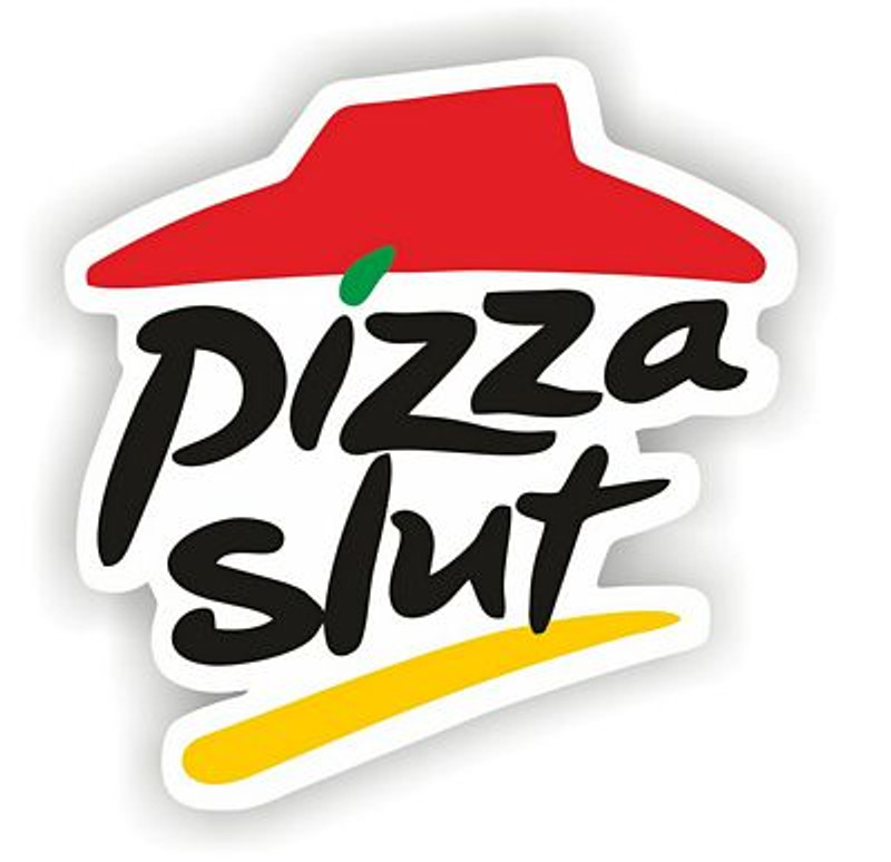 pizza slut funny vinyl sticker