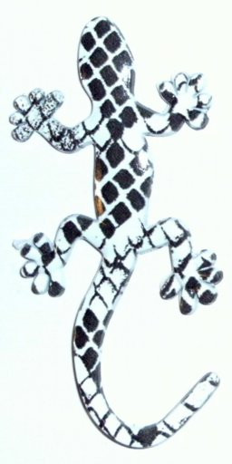 Gecko Snakeskin Metal Pattern Emblem