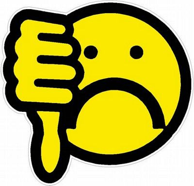 Thumbs Down Smiley Sticker