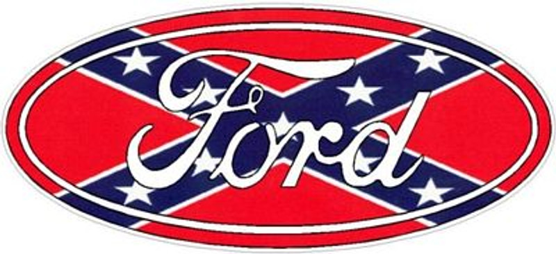 Ford Logo Decal Sticker - REBEL FLAG