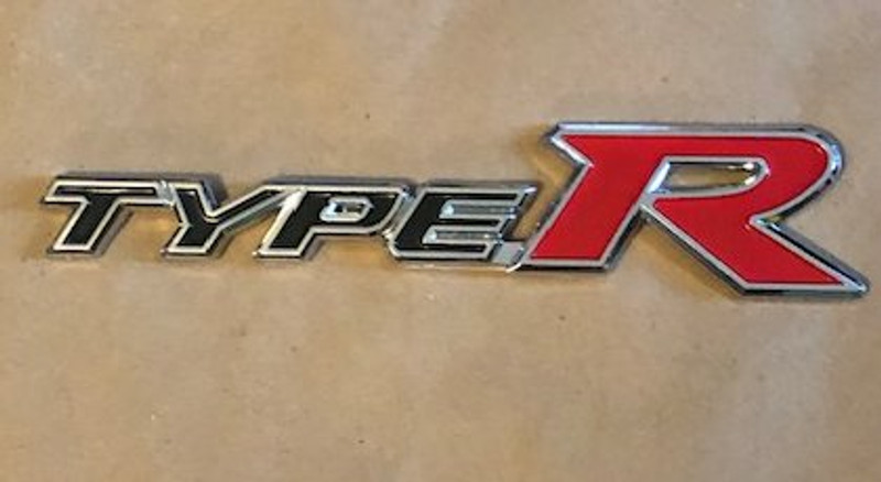 Type R Chrome Black Red Emblem
