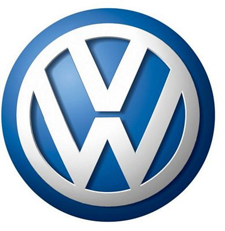 Volkswagen foreign car Logo Color Vinyl Sticker