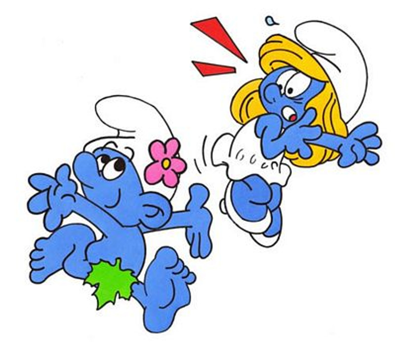 Vanity Smurf Decal 2