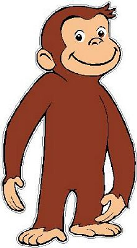 Curious George Decal Standing