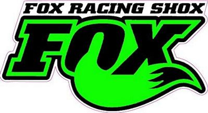 F Racing Shox Green Tall Decal