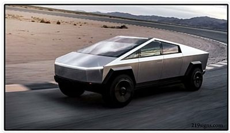 CYBERTRUCK PHOTO STICKER 18