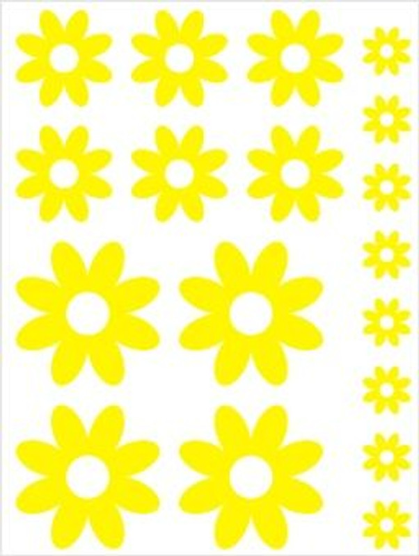 scooby flower car stickers Yellow