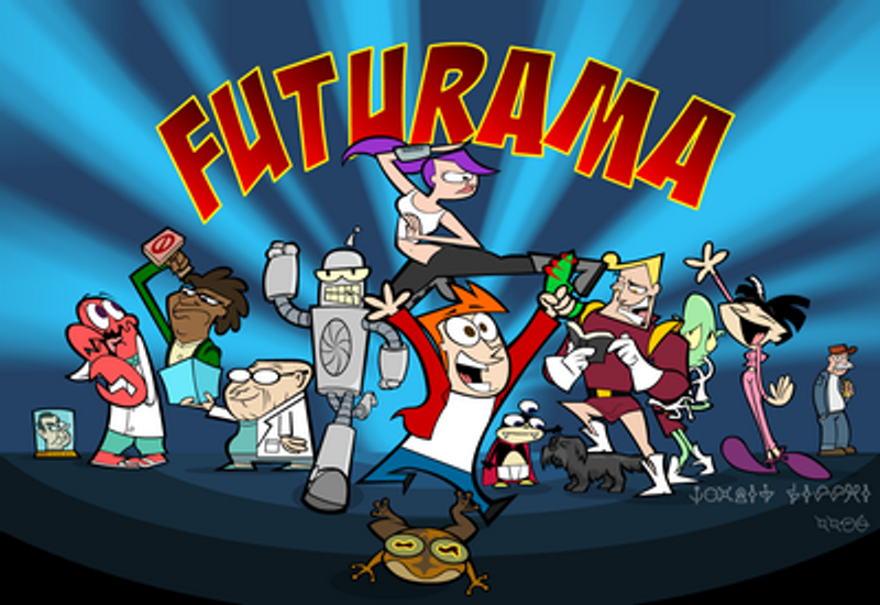 Futurama Drawing Sticker