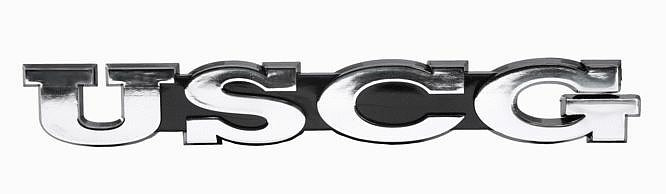 USCG  Chrome Military Car Emblem