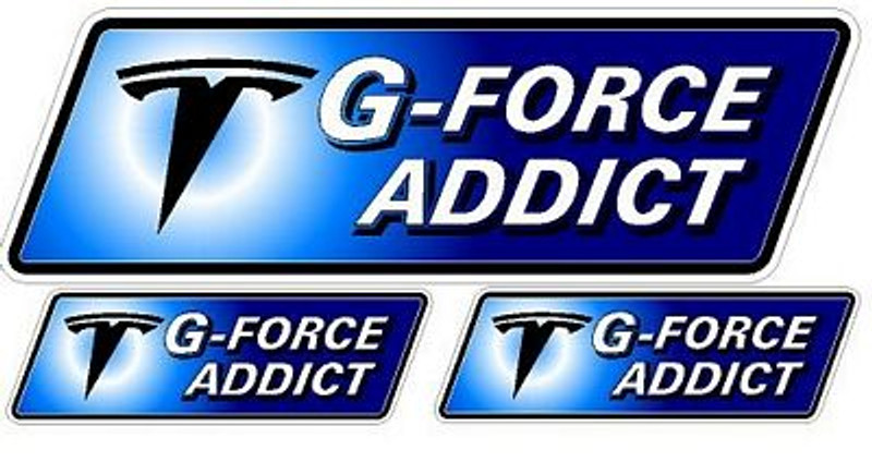 Tesla Motors G-FORCE ADDICT blue