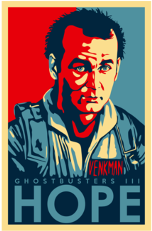 Ghost Busters HOPE Bill Murry Sticker