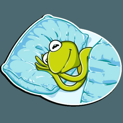 kermit the FROG muppet show sticker 10