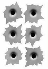 Bullet Hole Stickers