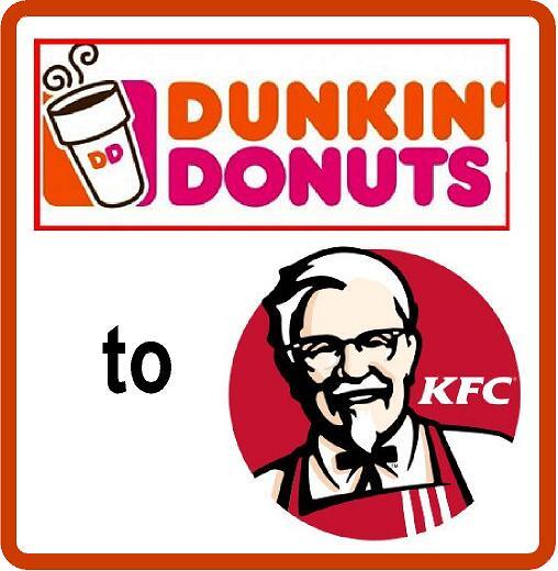 Dunkin Donuts to KFC