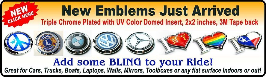POPULAR Chrome Emblems