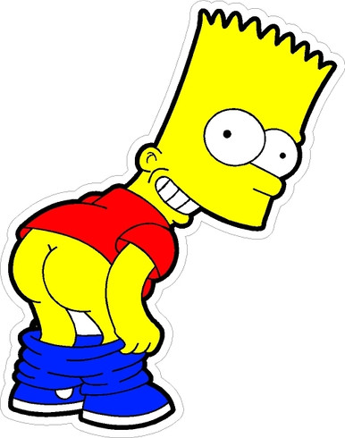 bart simpson MOONIN