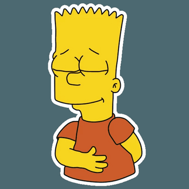 bart simpson EMMM Sticker