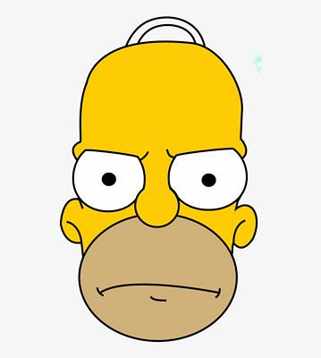 homer simpson MAD HEAD STICKER