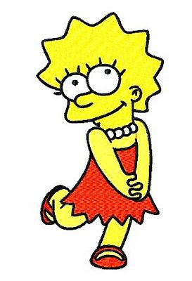 Lisa Simpson GOLLIE Sticker