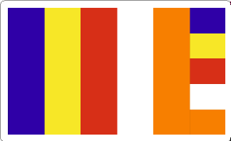 Buddhism Flag Decal