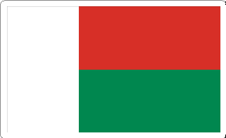 Madagascar Flag Decal