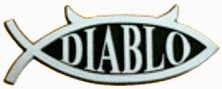 Diablo Fish Chrome Emblem