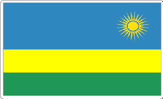 Rwanda Flag Sticker