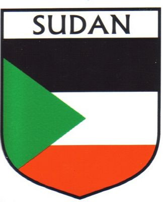 Sudan Flag Crest Decal Sticker