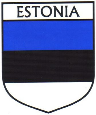 Estonia Flag Crest Decal Sticker