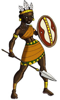 african nzinga mbande sticker