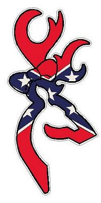 DEER HEAD BOW FILLS Rebel Flag