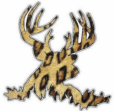 Deer Head Decal 55 - Skin Lepord