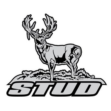 GRAY BLACK WHITE stud sticker