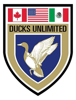 1 DU CREST LOGO with Flags sticker
