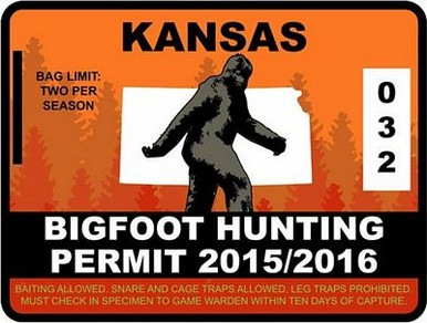 KANSAS hunting permit sticker