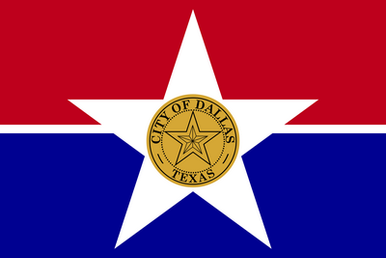 Texas Dallas City Flag Sticker