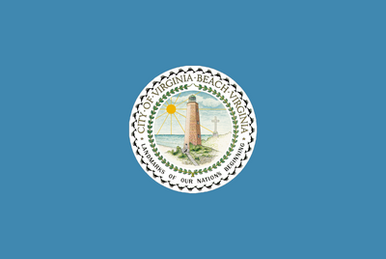 Virginia Virginia Beach city Flag Decal