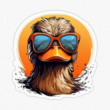 Summer Duck  Sticker