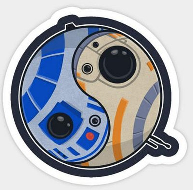 STAR WARS Yin Yang Droid Sticker