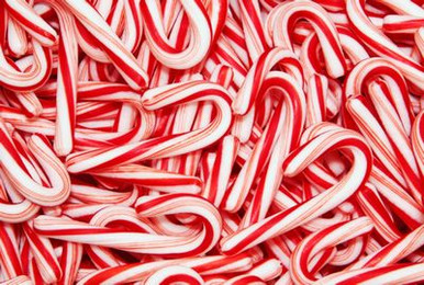 Candy Cane Candy Sticker