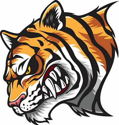 tiger wild animal sticker 2