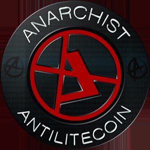 Anti Lite coin round sticker