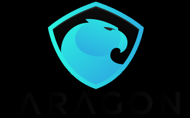 Aragon Bitcoin round sticker