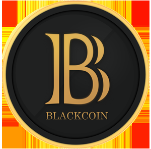 black coin cryptocurrency round sticker