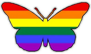 Butterfly Camo Sticker 1 - FLAG PRIDE