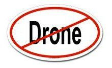 Anti Drone Oval Bumper Sticker